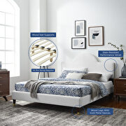 Performance velvet upholstery queen bed in white by Modway additional picture 9