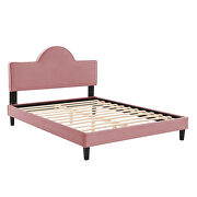 Performance velvet upholstery queen bed in dusty rose finish by Modway additional picture 3