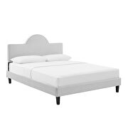Performance velvet upholstery queen bed in light gray finish by Modway additional picture 2
