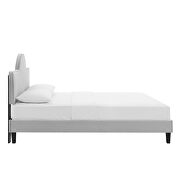 Performance velvet upholstery queen bed in light gray finish by Modway additional picture 4