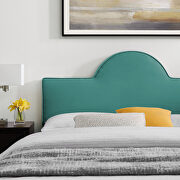 Performance velvet upholstery queen bed in teal finish by Modway additional picture 10