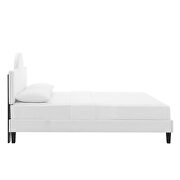 Performance velvet upholstery queen bed in white finish by Modway additional picture 4