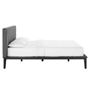 Upholstered platform bed in black/ gray finish by Modway additional picture 6