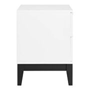 White finish contemporary modern design nightstand by Modway additional picture 4