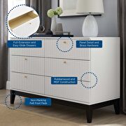 White finish contemporary modern design dresser by Modway additional picture 6
