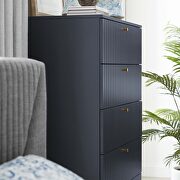 Blue finish contemporary modern design chest by Modway additional picture 7