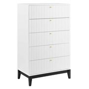 White finish contemporary modern design chest by Modway additional picture 2