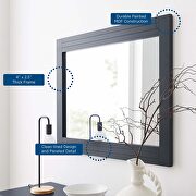 Blue finish frame contemporary modern design mirror by Modway additional picture 4