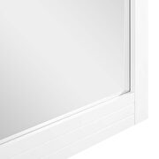 White finish frame contemporary modern design mirror by Modway additional picture 3