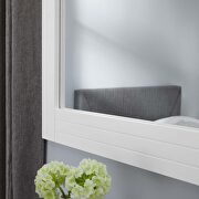 White finish frame contemporary modern design mirror by Modway additional picture 5