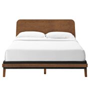 Walnut finish contemporary modern design queen platform bed by Modway additional picture 7