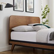 Walnut finish contemporary modern design queen platform bed by Modway additional picture 9