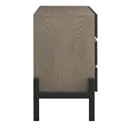 Oak finish contemporary modern style dresser additional photo 4 of 6