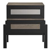 Oak finish contemporary modern style nightstand by Modway additional picture 5