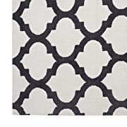 Moroccan trellis area rug in ivory/ charcoal by Modway additional picture 2