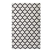 Moroccan trellis area rug in ivory/ charcoal by Modway additional picture 5