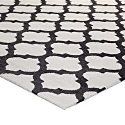Moroccan trellis area rug in ivory/ charcoal by Modway additional picture 6
