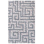 Geometric maze area rug in ivory/ light gray/ sky blue by Modway additional picture 5
