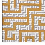 Geometric maze area rug in ivory/ light gray/ banana yellow by Modway additional picture 5