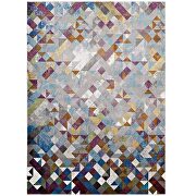 Multicolored finish triangle mosaic area rug by Modway additional picture 7