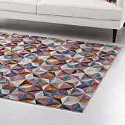Multicolored finish geometric hexagon mosaic area rug by Modway additional picture 5
