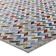 Multicolored chevron mosaic area rug by Modway additional picture 5