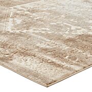 Distressed persian vintage medallion area rug in tan/ cream by Modway additional picture 5