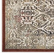 Ornate turkish vintage area rug in tan/ walnut brown by Modway additional picture 3