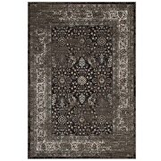 Distressed vintage floral lattice area rug in brown and beige by Modway additional picture 8