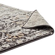 Distressed diamond floral lattice area rug in black and beige by Modway additional picture 5