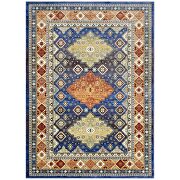 Multicolored distressed southwestern diamond floral area rug by Modway additional picture 8