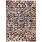 Multicolored distressed southwestern aztec area rug by Modway additional picture 8