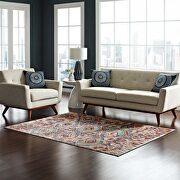 Multicolored finish distressed southwestern aztec area rug by Modway additional picture 4