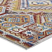 Distressed southwestern aztec stain resistant area rug by Modway additional picture 5