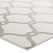 Chain link transitional trellis area rug in beige and ivory by Modway additional picture 5