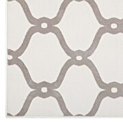 Chain link transitional trellis area rug in beige and ivory by Modway additional picture 6