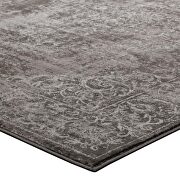 Rustic vintage ornate floral medallion area rug in antique light and dark brown by Modway additional picture 4