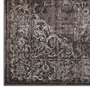 Rustic vintage ornate floral medallion area rug in antique light and dark brown by Modway additional picture 6