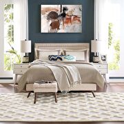 Regale abstract moroccan trellis shag area rug in ivory and light gray by Modway additional picture 2