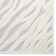 Current abstract wavy striped shag area rug in ivory and light gray by Modway additional picture 5