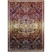 Transitional multicolored distressed vintage floral persian medallion area rug by Modway additional picture 9