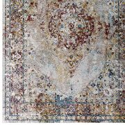 Transitional multicolored distressed floral persian medallion area rug by Modway additional picture 7
