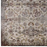 Distressed vintage floral moroccan trellis area rug by Modway additional picture 6