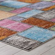 Multicolored abstract geometric mosaic area rug by Modway additional picture 3