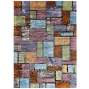 Multicolored abstract geometric mosaic area rug by Modway additional picture 8