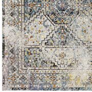 Distressed multicolored vintage floral persian medallion area rug by Modway additional picture 7