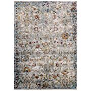 Distressed vintage floral lattice area rug by Modway additional picture 5
