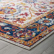 Distressed multicolored finish vintage floral persian medallion area rug by Modway additional picture 3