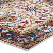 Distressed multicolored finish vintage floral persian medallion area rug by Modway additional picture 6