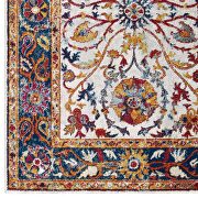 Distressed multicolored finish vintage floral persian medallion area rug by Modway additional picture 7